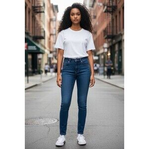 Good American Always Fits Good Legs Straight Jeans Women's Size 00-4 Indigo 316